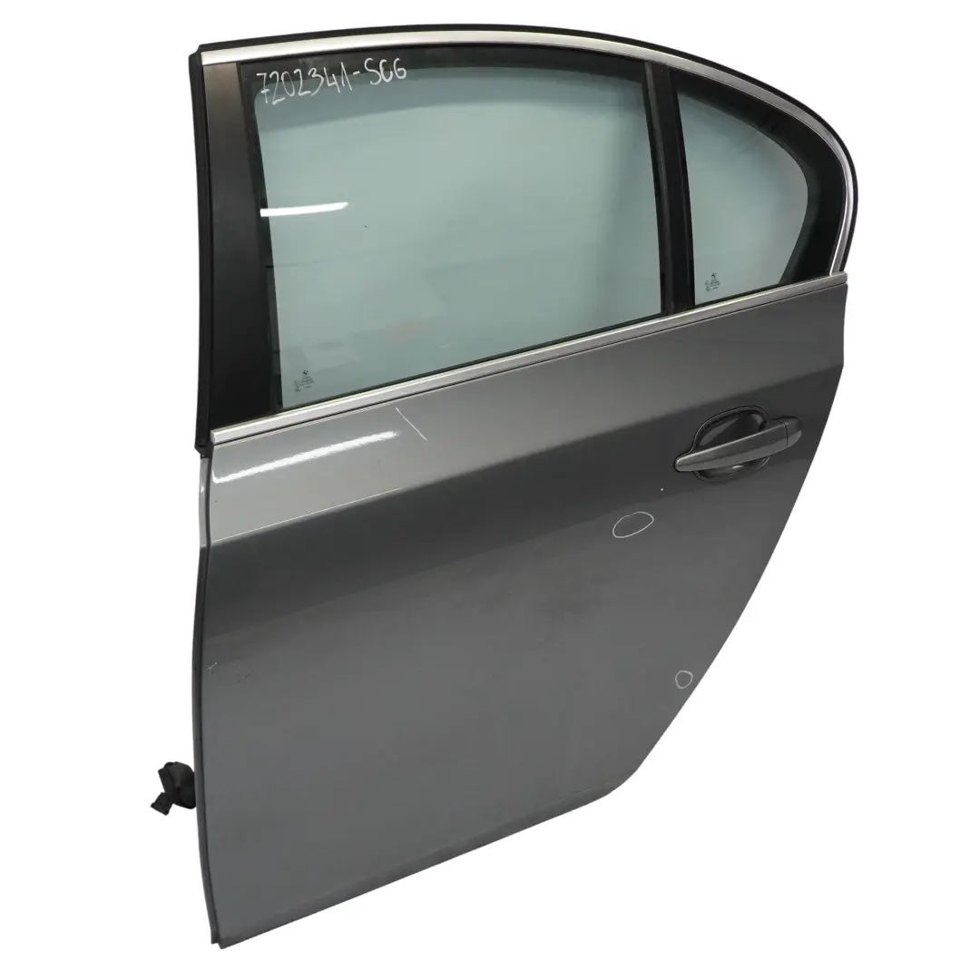 BMW E60 Door Rear Left N/S Spacegrau Space Grau Grey Metallic - A52 - SKU 7202341-SCG - Part number 7202341