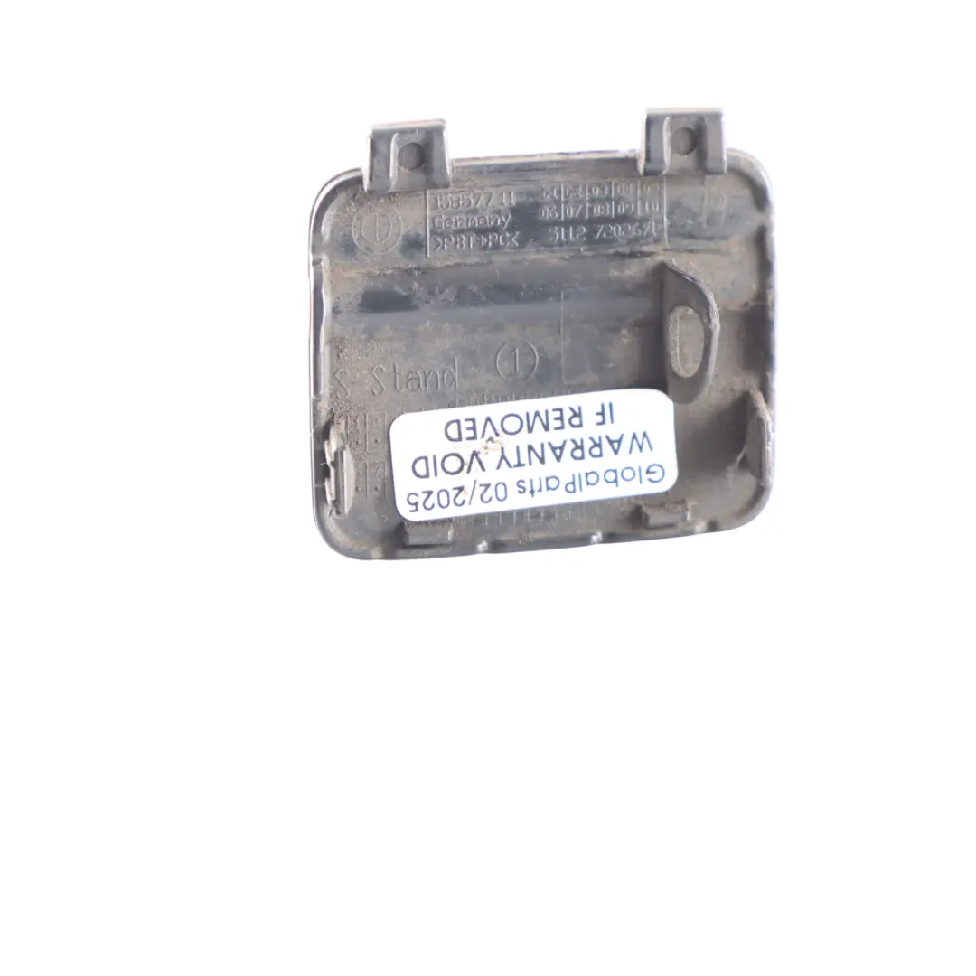 Towing Eye Cover Trim Hook Panel Flap Black Sapphire - 475 to Bmw E90 Rear with Part number 7202673 Bmw E90 Rear Towing Eye Cover Trim Hook Panel Flap Black Sapphire - 475 - SKU 7202673-BS - Part number 7202673