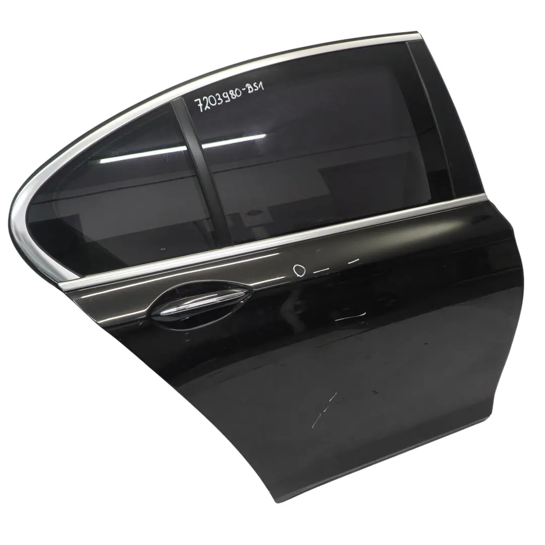 BMW F01 Tür Hinten Rechts Black Schwarz Saphir Metallic - 475 - SKU 7203980-BS1 - Teilenummer 7203980