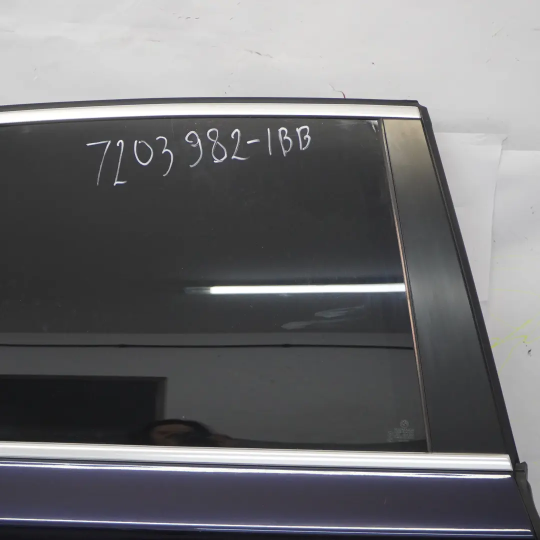 BMW F02 Door Rear Right O/S Long Version Imperial Blau Blue Metallic - A89 - SKU 7203982-IBB - Part number 7203982