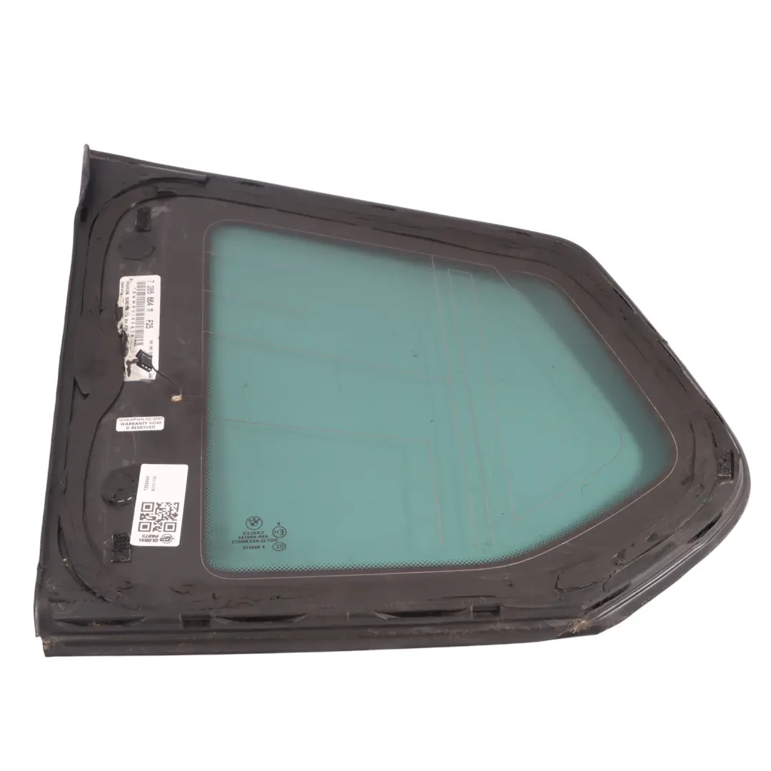 Window Fixed Glass Side Quarter Rear Right O/S AS3 Black SSG 7205646 to BMW X3 F25 with Part number 7205664 BMW X3 F25 Window Fixed Glass Side Quarter Rear Right O/S AS3 Black SSG 7205646 - SKU 7205664 - Part number 7205664