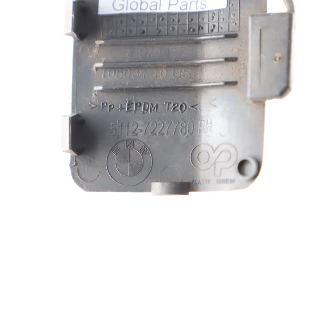 BMW X5 E70 Couvercle chocs arrière pour remorquage noir saphir métallisé - 475 - SKU 7227780-BS - Numéro de pièce 7227780