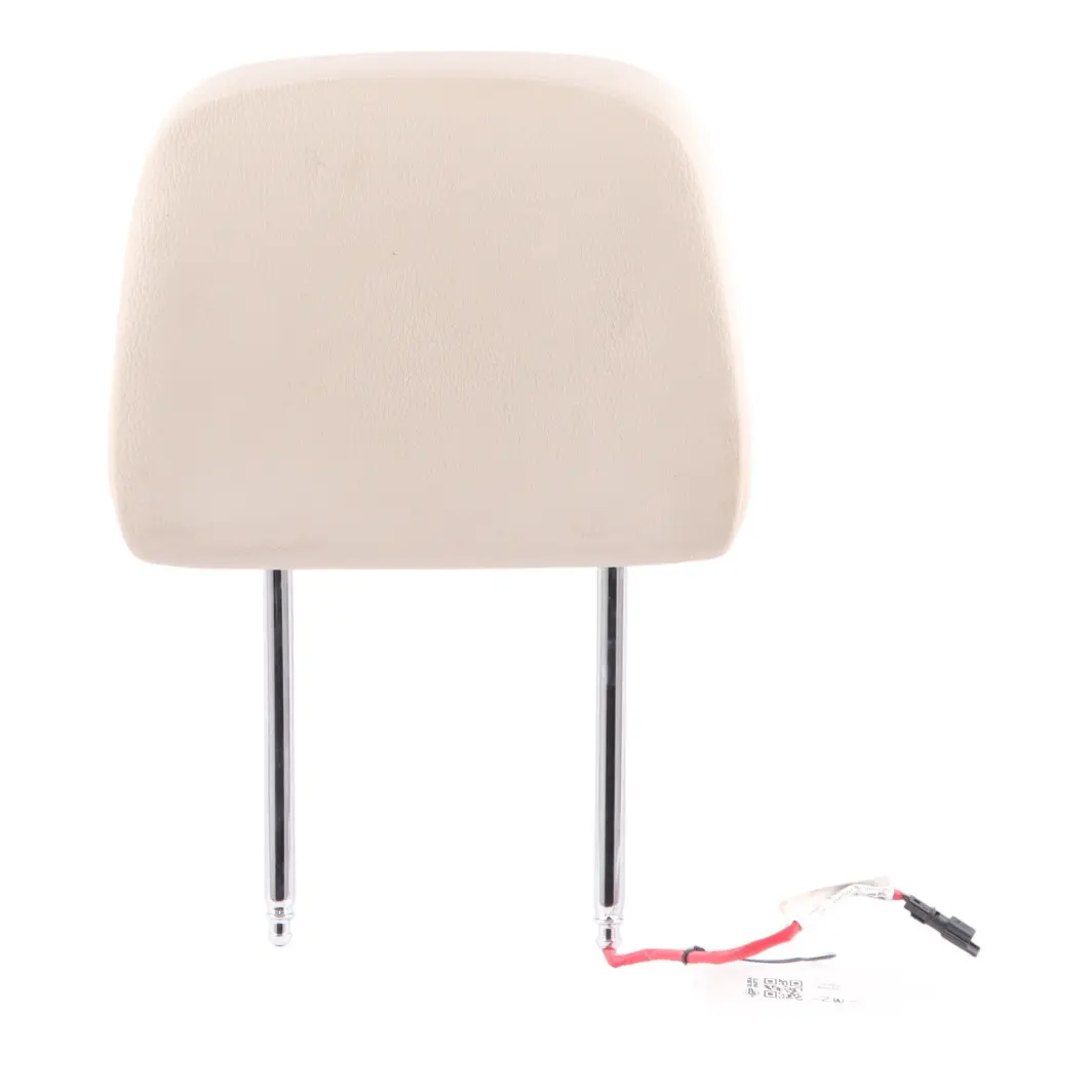 Front Seat Headrest BMW F07 F10 F11 Left Right N/O/S Ivory White Leather to with Part number 7234969 Front Seat Headrest BMW F07 F10 F11 Left Right N/O/S Ivory White Leather - SKU 7234969 - Part number 7234969
