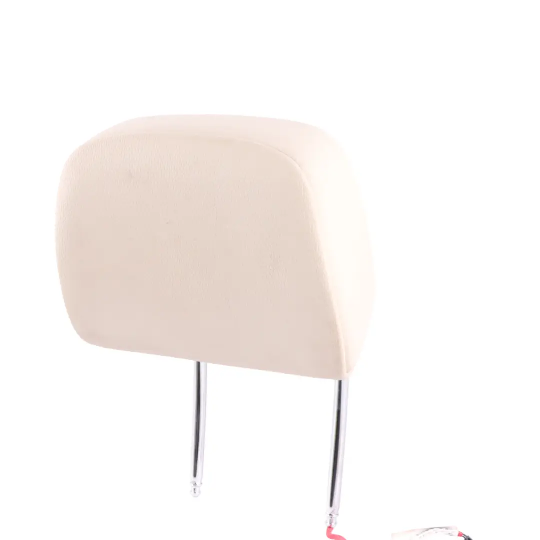 Front Seat Headrest BMW F07 F10 F11 Left Right N/O/S Ivory White Leather to with Part number 7234969 Front Seat Headrest BMW F07 F10 F11 Left Right N/O/S Ivory White Leather - SKU 7234969 - Part number 7234969