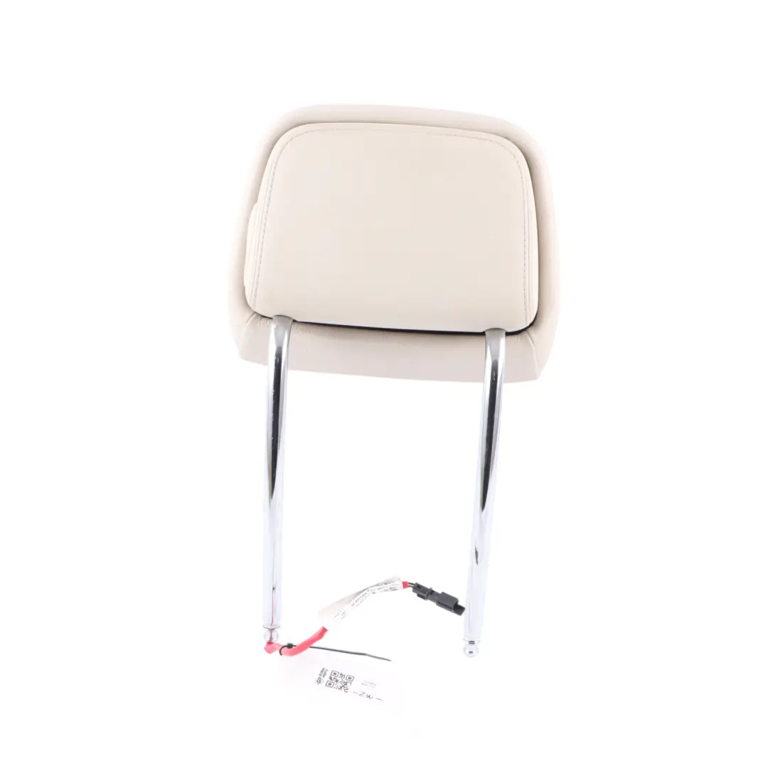 Front Seat Headrest BMW F07 F10 F11 Left Right N/O/S Ivory White Leather to with Part number 7234969 Front Seat Headrest BMW F07 F10 F11 Left Right N/O/S Ivory White Leather - SKU 7234969 - Part number 7234969