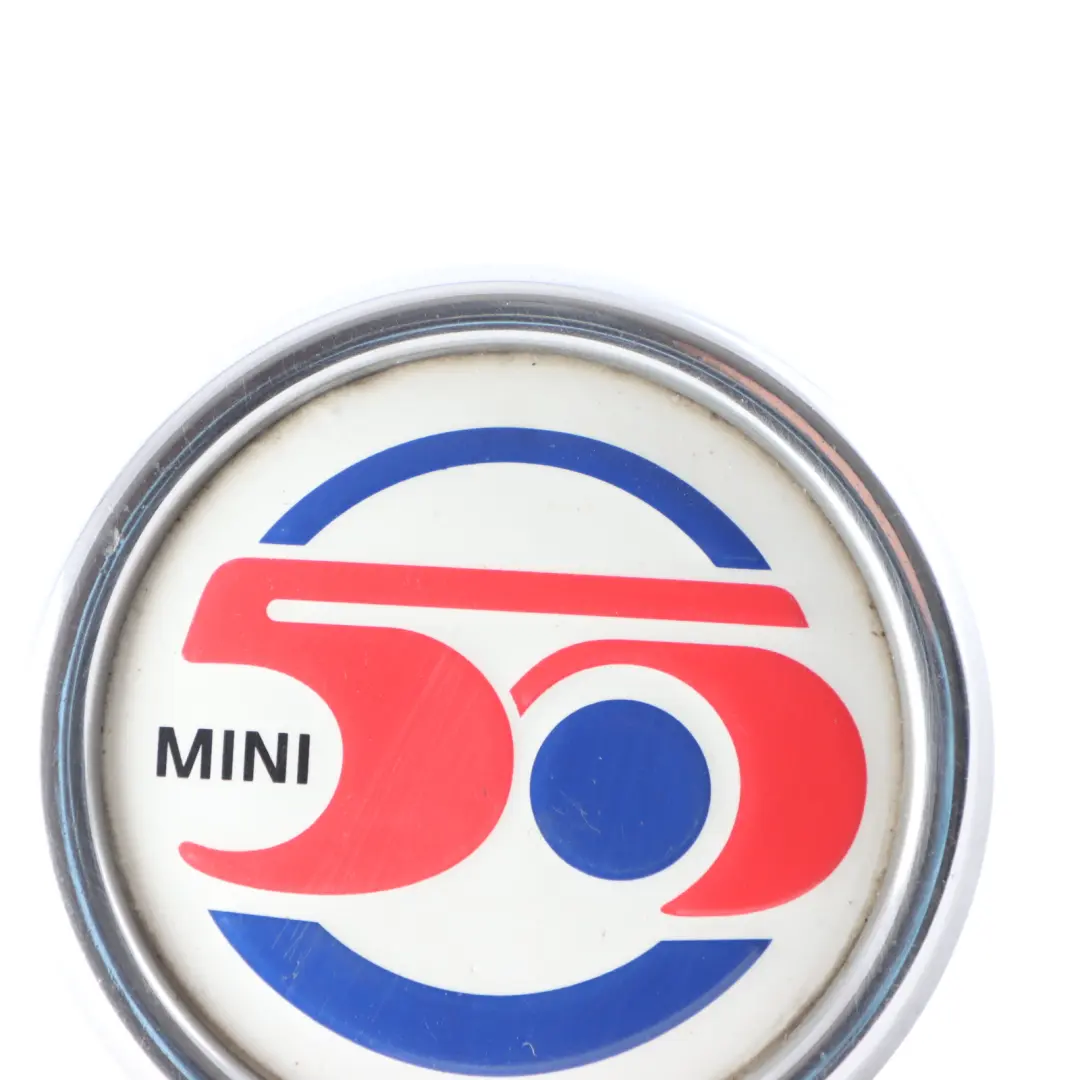 Camden Mayfair 50 Years Of Mini Grill Badge Plaque to Mini R55 R56 LCI with Part number 7238085 Mini R55 R56 LCI Camden Mayfair 50 Years Of Mini Grill Badge Plaque - SKU 7238085 - Part number 7238085