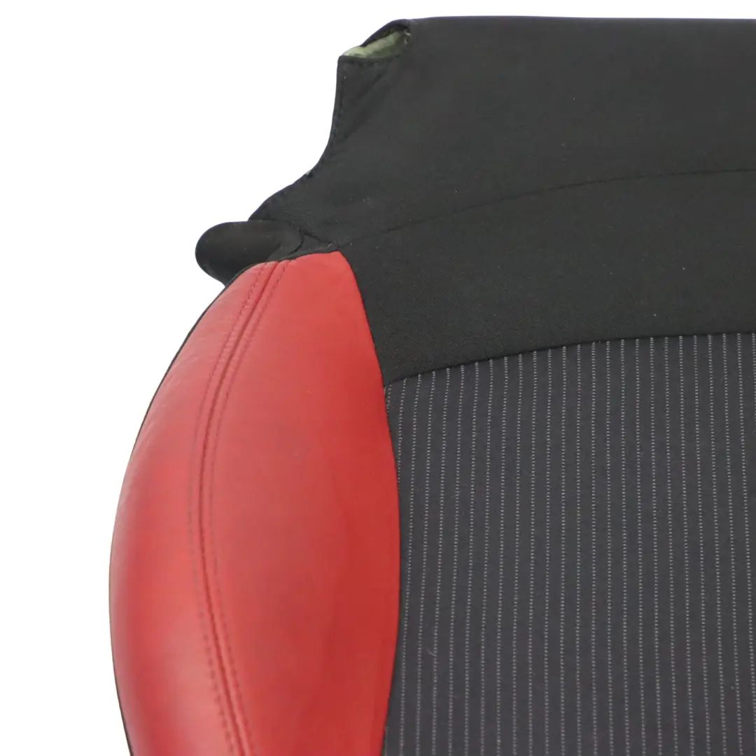 Mini R55 R56 Front Seat Sport Cloth Fabric / Red Leather Left N/S - SKU 7242359 - Part number 7242359