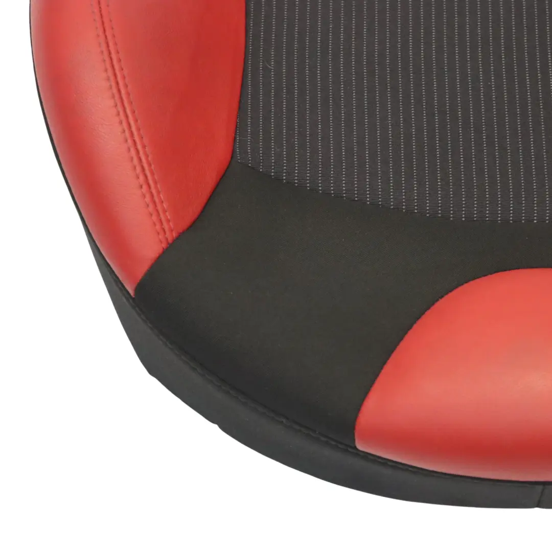 Mini R55 R56 Front Seat Sport Cloth Fabric / Red Leather Left N/S - SKU 7242359 - Part number 7242359
