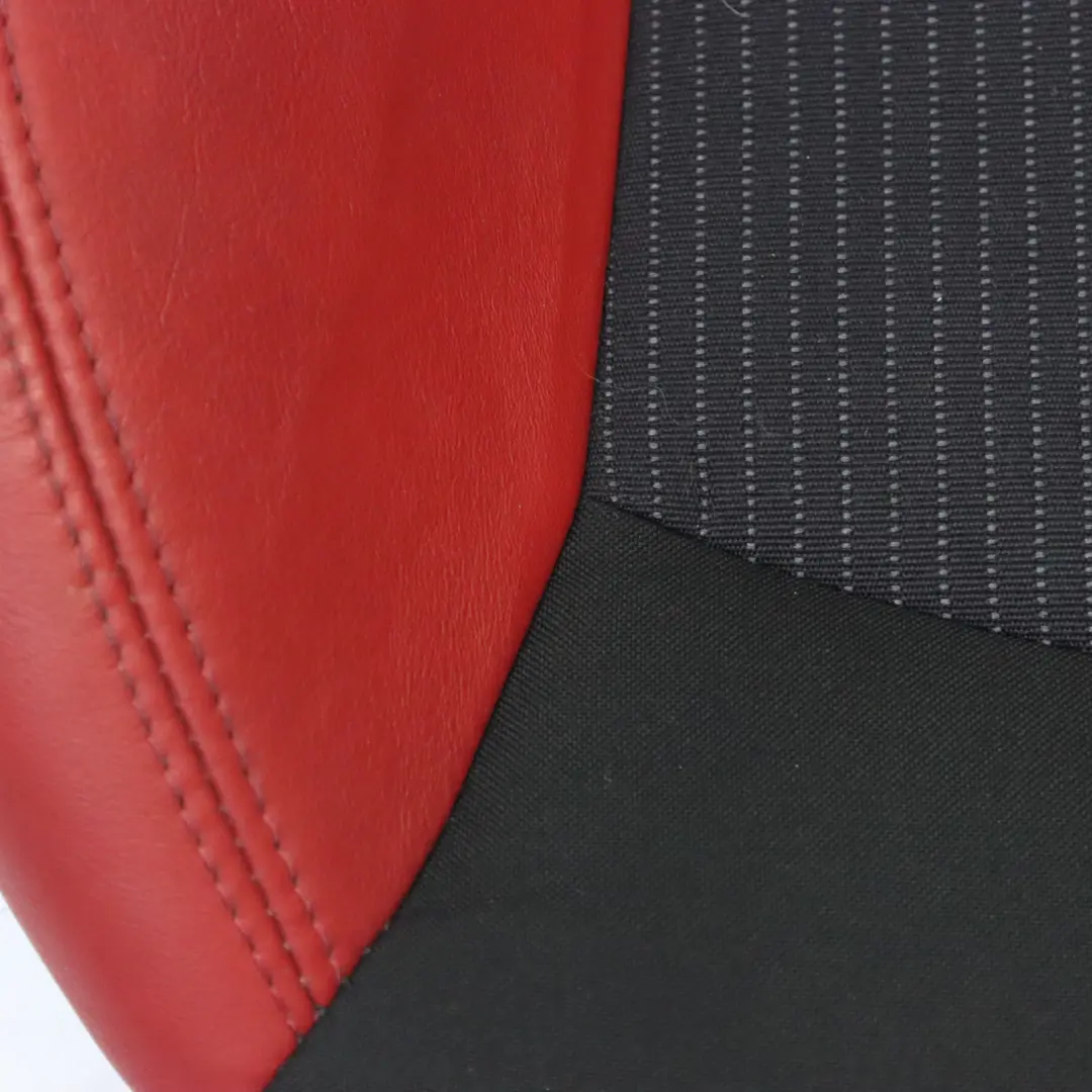 Mini R55 R56 Front Seat Sport Cloth Fabric / Red Leather Left N/S - SKU 7242359 - Part number 7242359