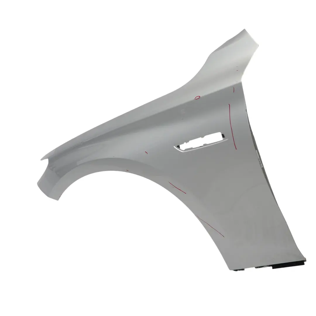 Front Left N/S Fender Side Wing Panel Titan Silver Metallic - 354 to BMW F07 GT with Part number 7248433 BMW F07 GT Front Left N/S Fender Side Wing Panel Titan Silver Metallic - 354 - SKU 7248433-TS1 - Part number 7248433