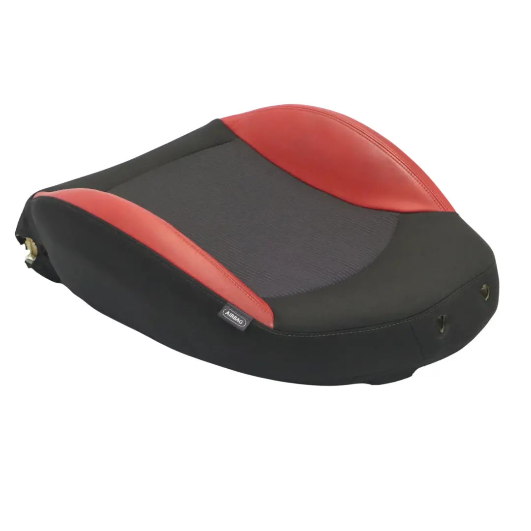 Mini R55 R56 LCI Oparcie Siedzenia Lewy Przód Tkanina Czerwona Skóra - SKU 7255589 - Numer Części 7255589