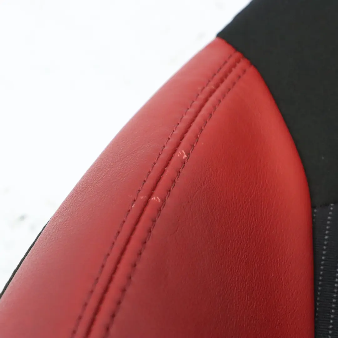 Front Seat Backrest Mini R55 R56 LCI Cloth Fabric Red Leather Left N/S Heated to with Part number 7255589 Front Seat Backrest Mini R55 R56 LCI Cloth Fabric Red Leather Left N/S Heated - SKU 7255589 - Part number 7255589