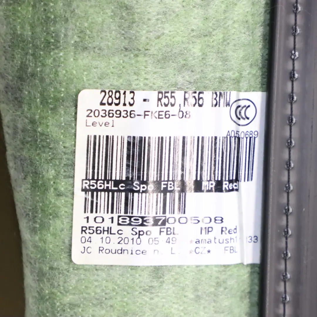 Siège Avant Mini R55 R56 LCI Dossier Tissu Cuir Rouge Gauche Chauffant pour à propos du numéro de pièce 7255589 Siège Avant Mini R55 R56 LCI Dossier Tissu Cuir Rouge Gauche Chauffant - SKU 7255589 - Numéro de pièce 7255589