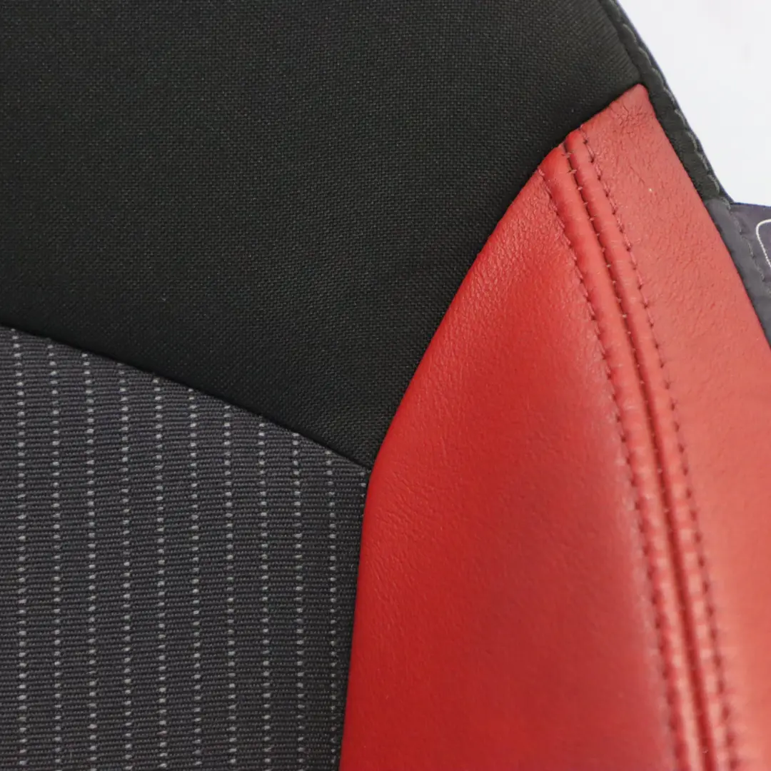  Vorder Sitz Rücken Lehne Mini R55 R56 LCI Stoff Rot Leder Links Beheizt - SKU 7255589 - Teilenummer 7255589