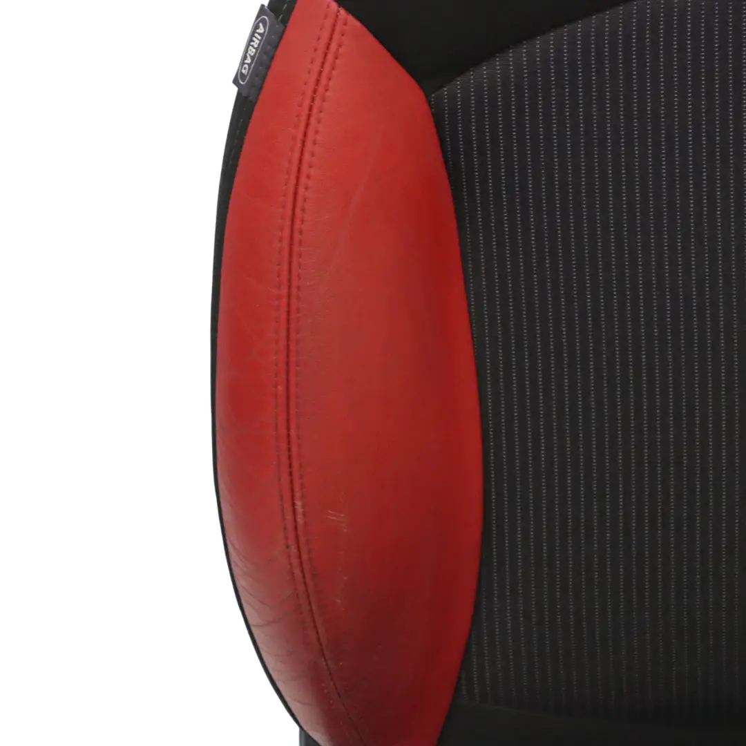 Fotel Sport Przedni Prawy Przód Półskóra Czerwono Czarny do Mini R55 R56 LCI o numerze 7255590 Mini R55 R56 LCI Fotel Sport Przedni Prawy Przód Półskóra Czerwono Czarny - SKU 7255590-2 - Numer Części 7255590
