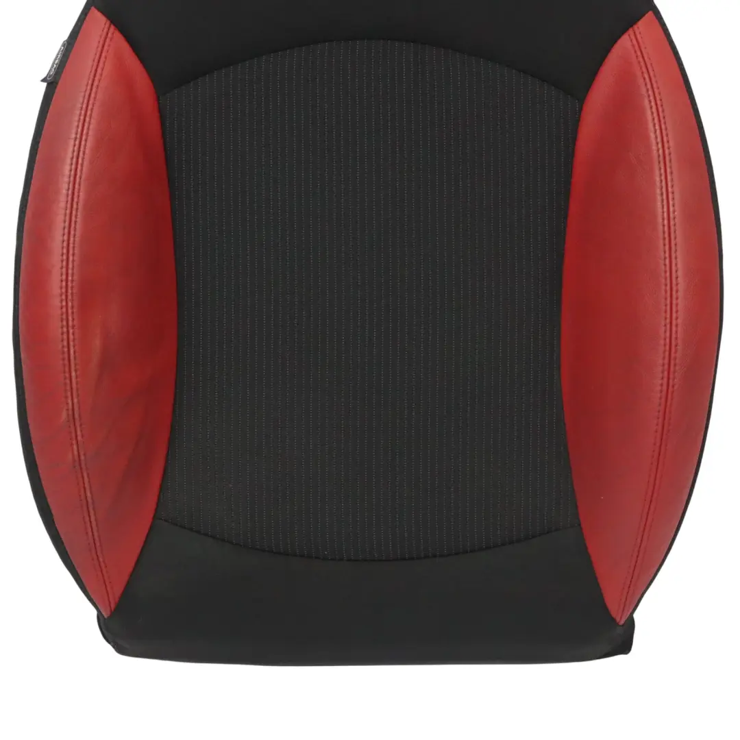 Mini R55 R56 LCI Oparcie Siedzenia Sport Tkanina Czerwona Skóra Przód Prawy - SKU 7255590 - Numer Części 7255590