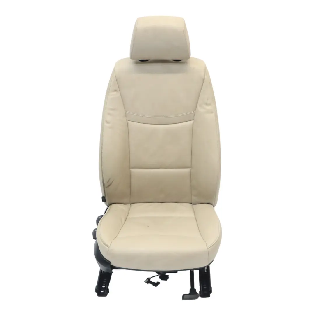 BMW E90 E91 LCI Fotel Przedni Prawy Grzany Skóra Dakota Oyster - SKU 7257544-6 - Numer Części 7257544