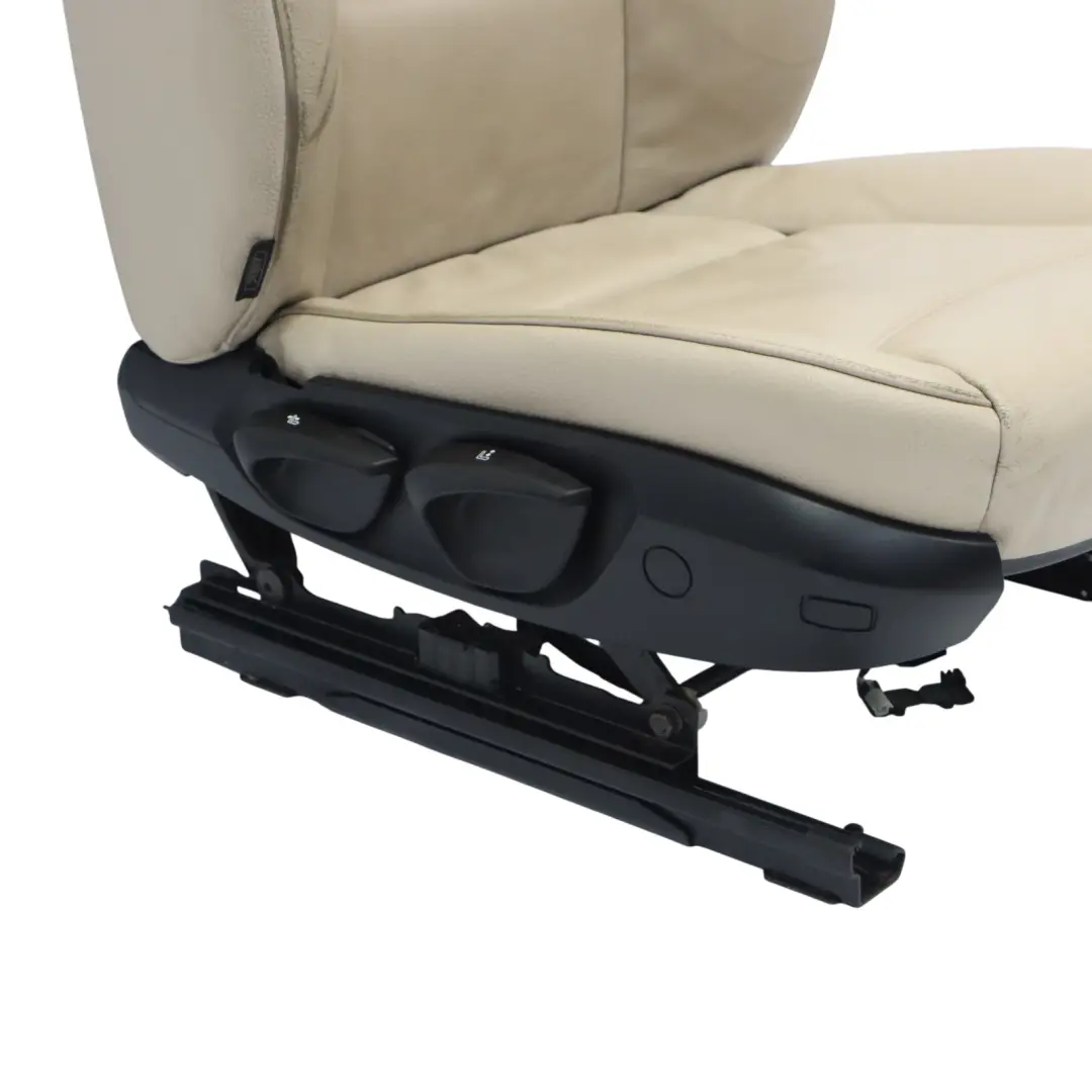 BMW E90 E91 LCI Fotel Przedni Prawy Grzany Skóra Dakota Oyster - SKU 7257544-6 - Numer Części 7257544