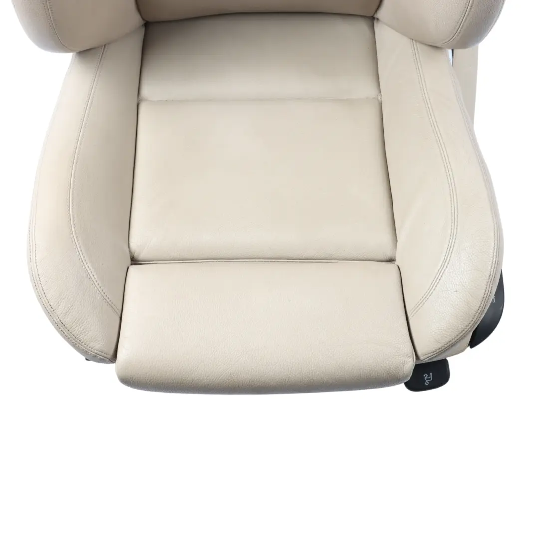 Front Left N/S Electric Heated Leather Dakota Oyster to BMW F10 Sport Seat with Part number 7260510 BMW F10 Sport Seat Front Left N/S Electric Heated Leather Dakota Oyster - SKU 7260510-3 - Part number 7260510