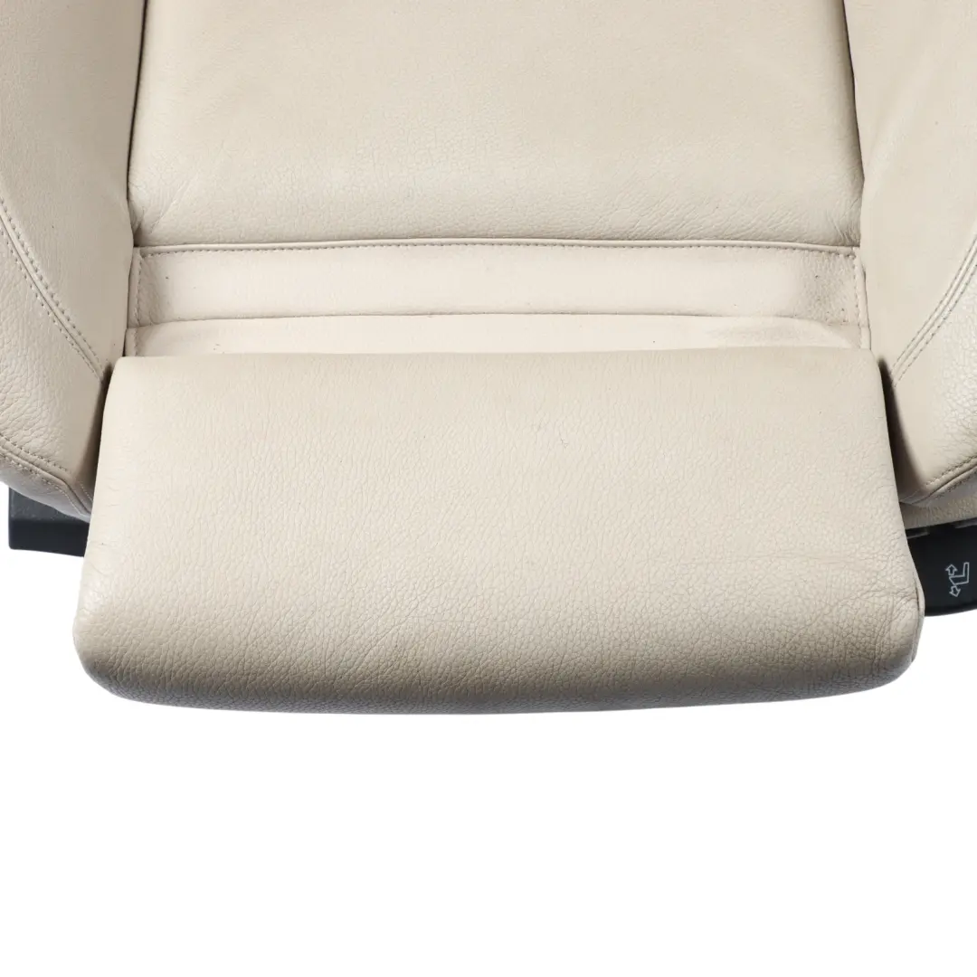 Front Left N/S Electric Heated Leather Dakota Oyster to BMW F10 Sport Seat with Part number 7260510 BMW F10 Sport Seat Front Left N/S Electric Heated Leather Dakota Oyster - SKU 7260510-3 - Part number 7260510