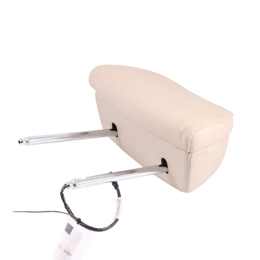 Front Seat Left Right N/O/S Leather Headrest Dakota Oyster to BMW F10 F11 with Part number 7264175 BMW F10 F11 Front Seat Left Right N/O/S Leather Headrest Dakota Oyster - SKU 7264175 - Part number 7264175