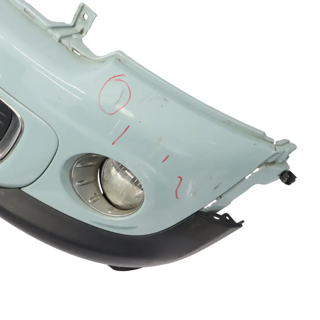 Front Bumper Mini R55 R56 LCI Complete Trim Panel Ice Blue - B28 to with Part number 7268746 Front Bumper Mini R55 R56 LCI Complete Trim Panel Ice Blue - B28 - SKU 7268746-ICE - Part number 7268746