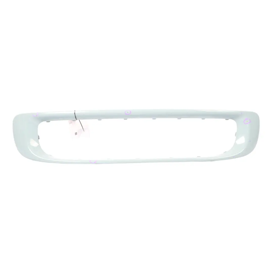 Front Bumper Trim Grille Frame Panel Ice Blue - B28 to Mini Cooper R56 LCI with Part number 7268751 Mini Cooper R56 LCI Front Bumper Trim Grille Frame Panel Ice Blue - B28 - SKU 7268751-ICE - Part number 7268751