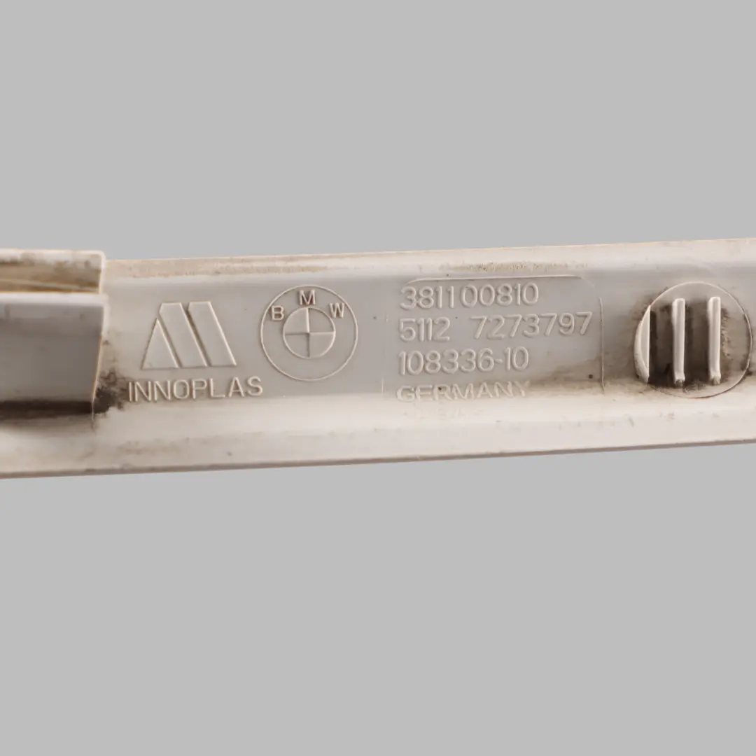 BMW F20 F21 Rear Bumper Lower Trim Strip Cover White - SKU 7273797-1 - Part number 7273797