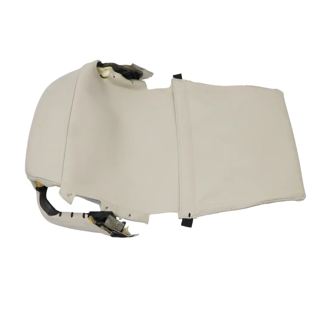 BMW F06 F12 Front Backrest Cover Seat Back Trim Panel Left N/S Elf Weiss - SKU 7280663 - Part number 7280663
