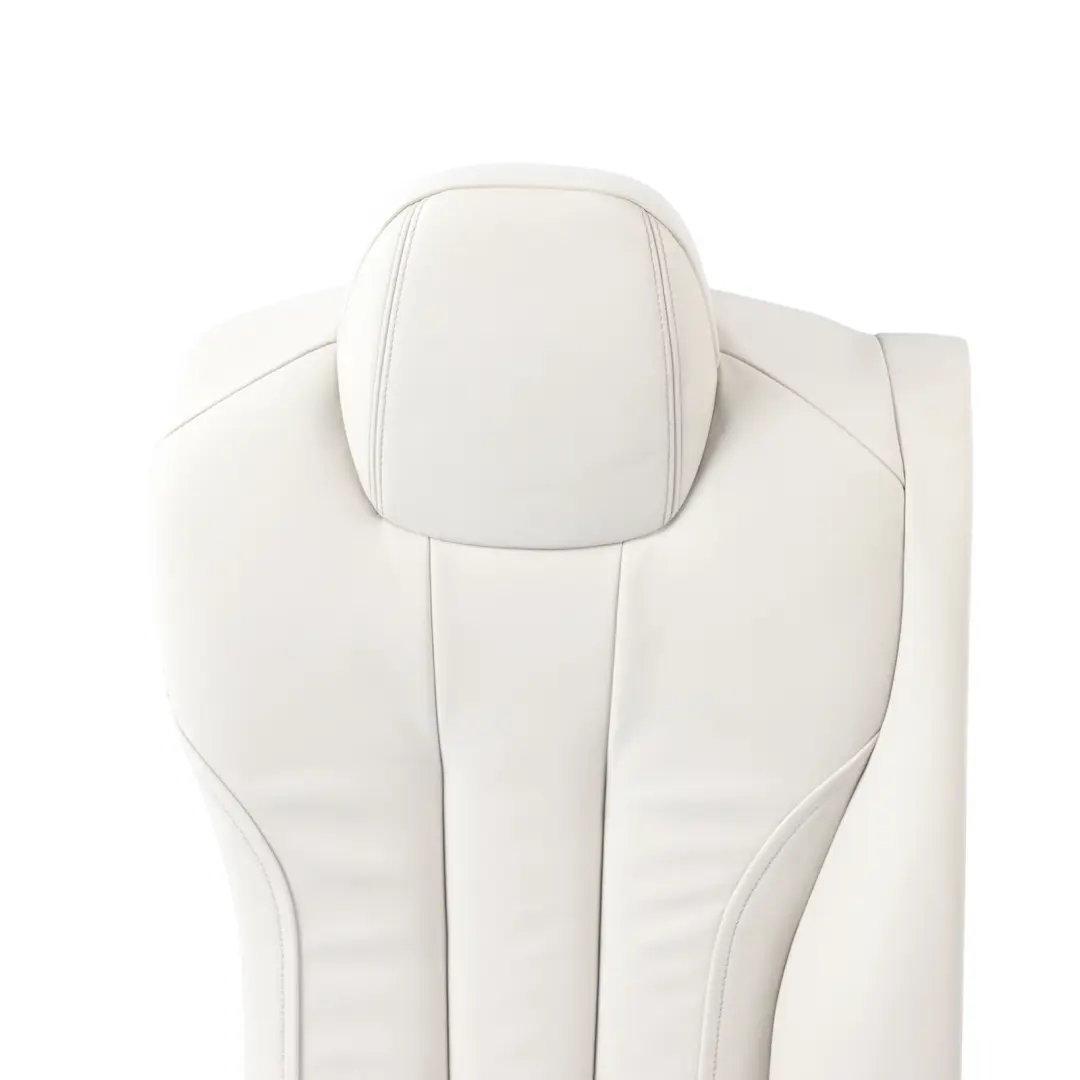 Right O/S Seat Backrest Cover Leather Nappa Ivory White to BMW F06 Gran Coupe Rear with Part number 7289531 BMW F06 Gran Coupe Rear Right O/S Seat Backrest Cover Leather Nappa Ivory White - SKU 7289531 - Part number 7289531