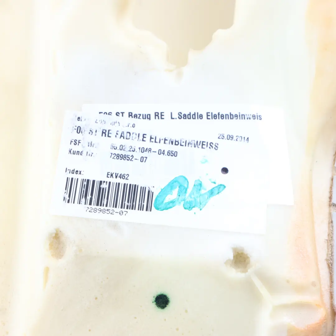 Side Section Back Seat Finisher Leather Seat Right O/S to BMW F06 with Part number 7289852 BMW F06 Side Section Back Seat Finisher Leather Seat Right O/S - SKU 7289852 - Part number 7289852