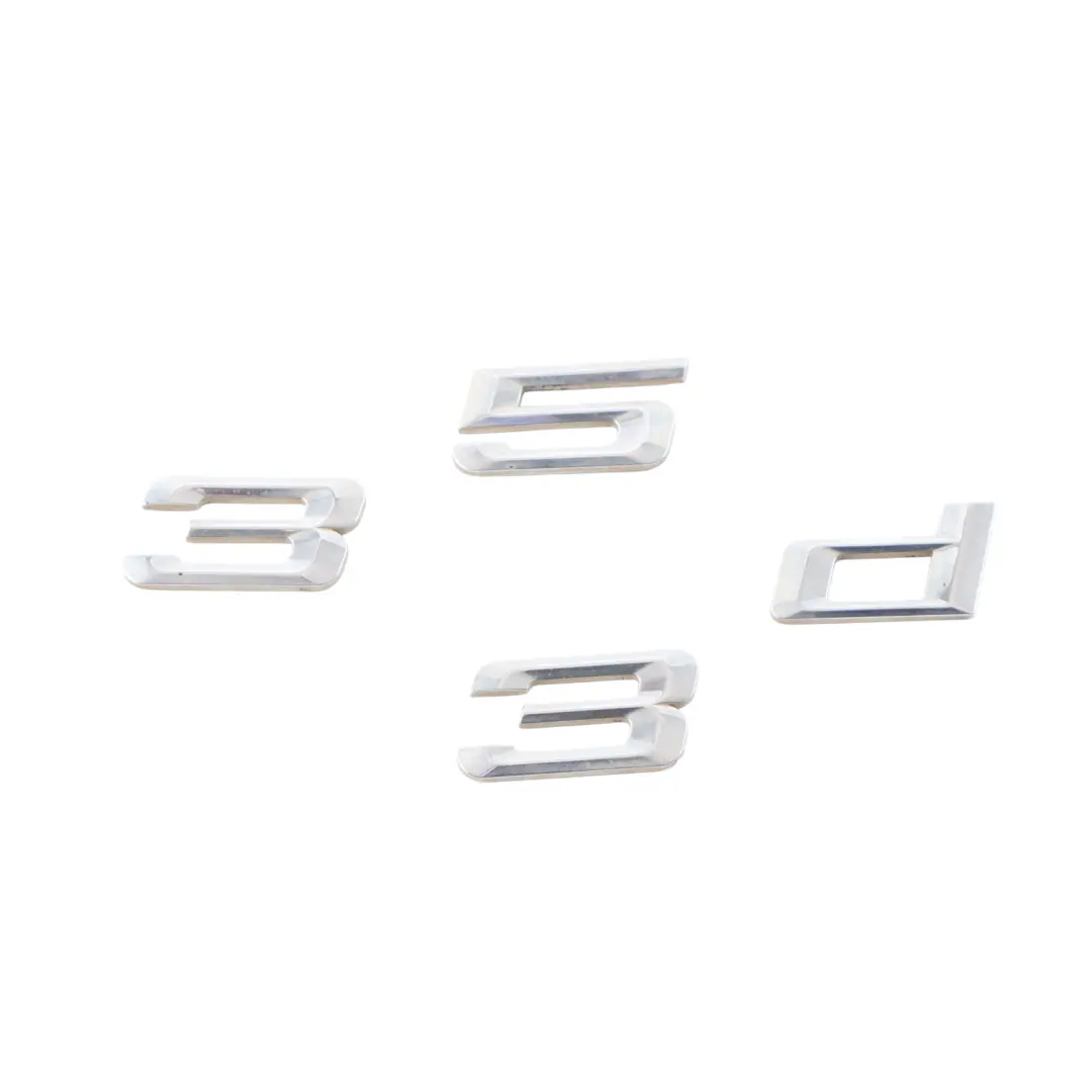 BMW F30 Gran Tourer Emblemat Klapy Bagaznika Napis 335D - SKU 7289896 - Numer Części 7289896