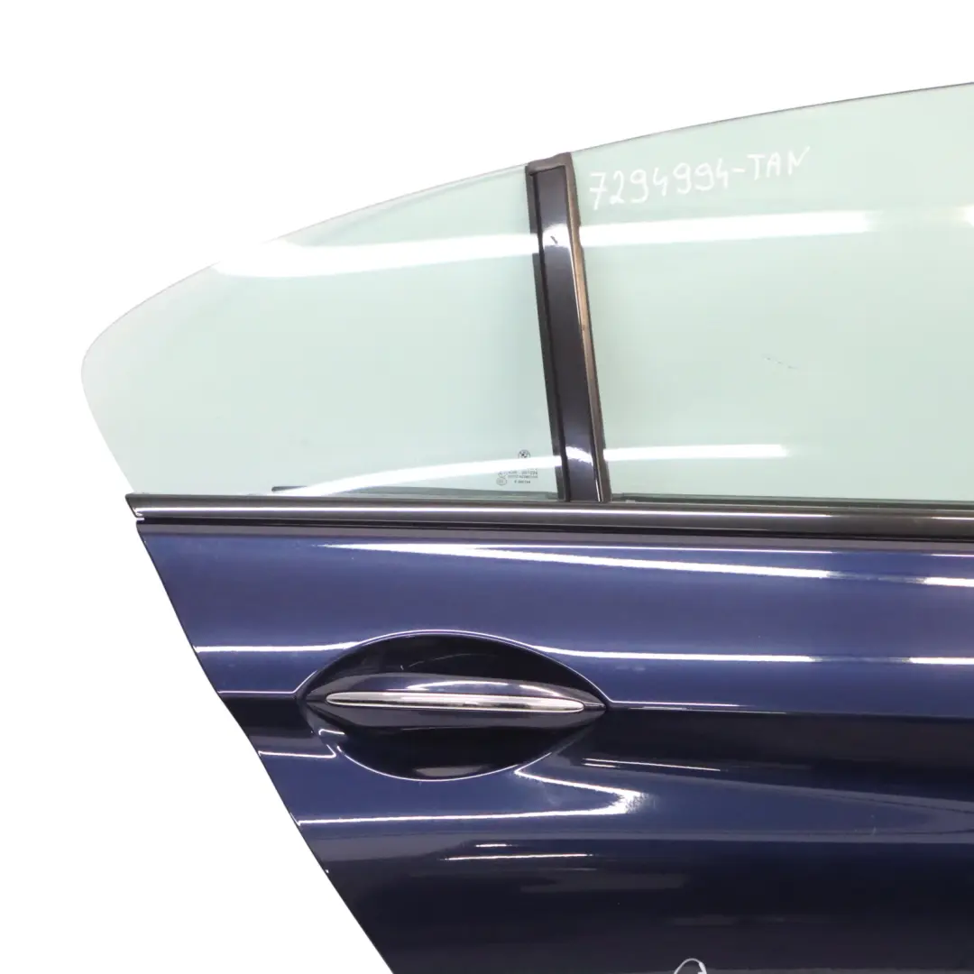 Door Rear Right O/S Tanzanite Blue Metallic - X10 to BMW F06 with Part number 7294994 BMW F06 Door Rear Right O/S Tanzanite Blue Metallic - X10 - SKU 7294994-TAN - Part number 7294994