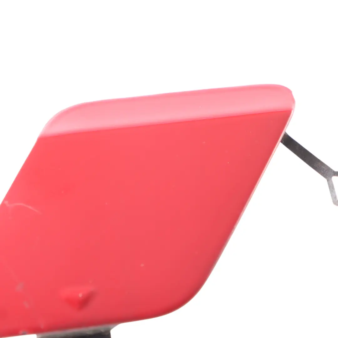 BMW F20 F21 Towing Eye Cover Rear Bumper Hook Flap Cap Crimson Red - A61 - SKU 7301463-KAR - Part number 7301463