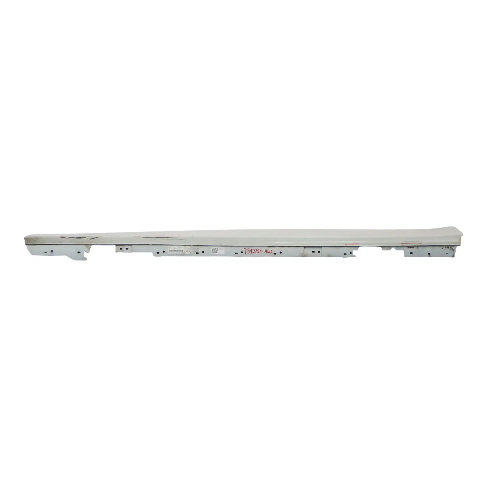 BMW F30 F31 Moldura de umbral lateral cubierta izquierdo Alpinweiss 3 - 300