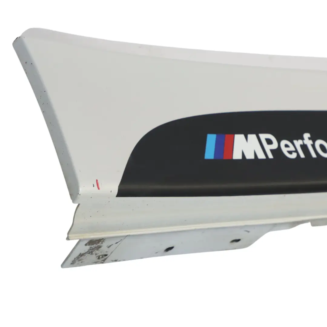 BMW F30 F31 Side Skirt Sill Strip Right O/S Mineralweiss Mineral White - A96 - SKU 7312752-MW1 - Part number 7312752