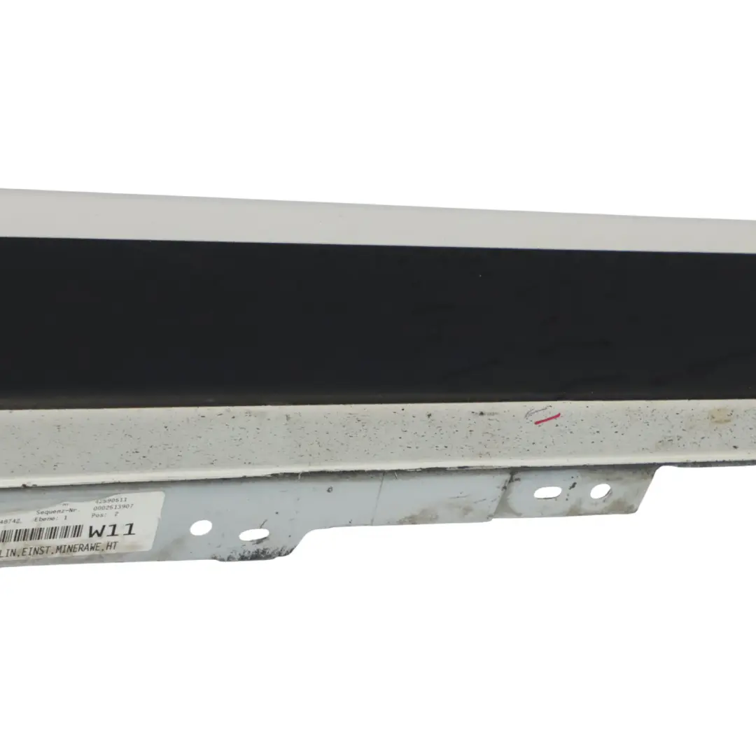 Side Skirt Sill Strip Right O/S Mineralweiss Mineral White - A96 to BMW F30 F31 with Part number 7312752 BMW F30 F31 Side Skirt Sill Strip Right O/S Mineralweiss Mineral White - A96 - SKU 7312752-MW1 - Part number 7312752