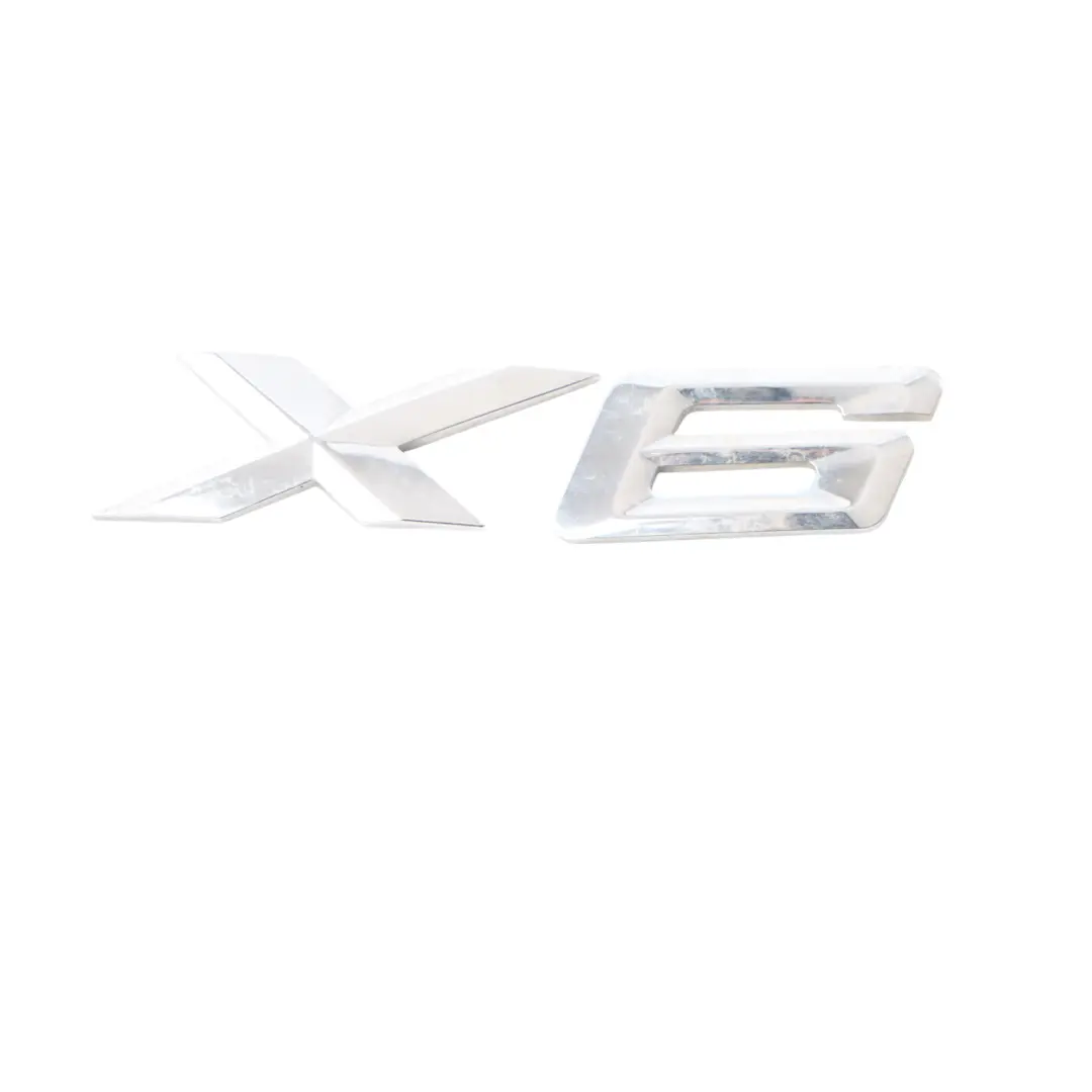 Lettering Emblem Logo Trim Badge Chrome X6 to BMW X6 F16 with Part number 7318697 BMW X6 F16 Lettering Emblem Logo Trim Badge Chrome X6 - SKU 7318697 - Part number 7318697