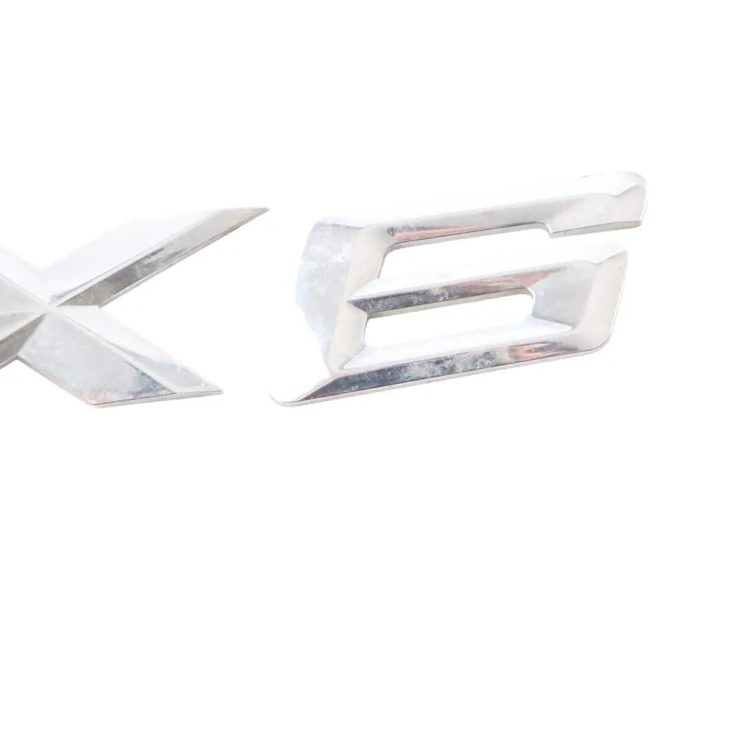Lettering Emblem Logo Trim Badge Chrome X6 to BMW X6 F16 with Part number 7318697 BMW X6 F16 Lettering Emblem Logo Trim Badge Chrome X6 - SKU 7318697 - Part number 7318697