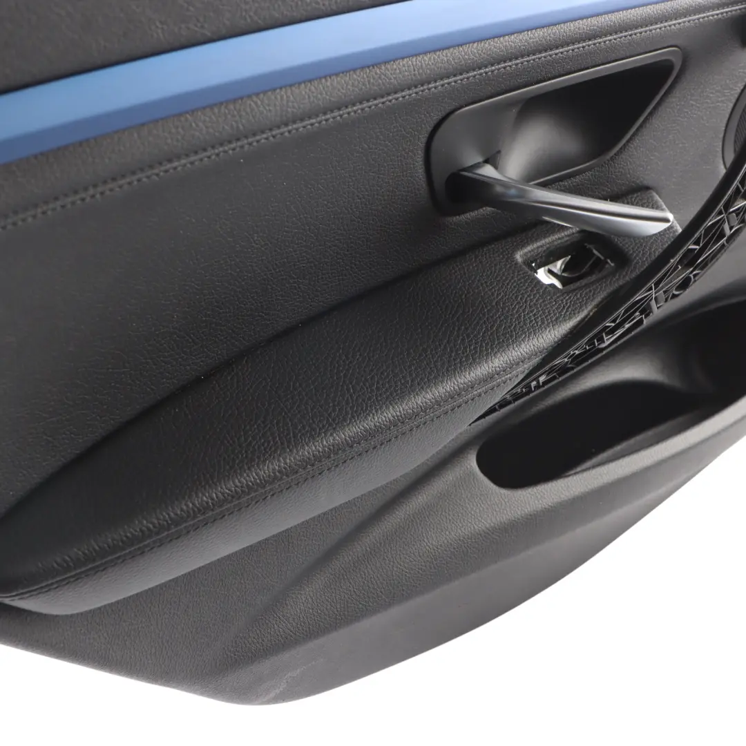 BMW F34 GT Rear Door Card Trim Cover Panel Left N/S Leather Black - SKU 7321357 - Part number 7321357