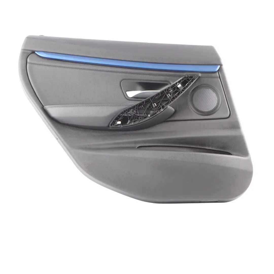 BMW F34 GT Rear Door Card Trim Cover Panel Left N/S Leather Black - SKU 7321357 - Part number 7321357