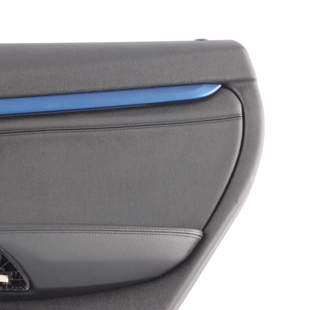 BMW F34 GT Rear Door Card Trim Cover Panel Right O/S Leather Black - SKU 7321358 - Part number 7321358