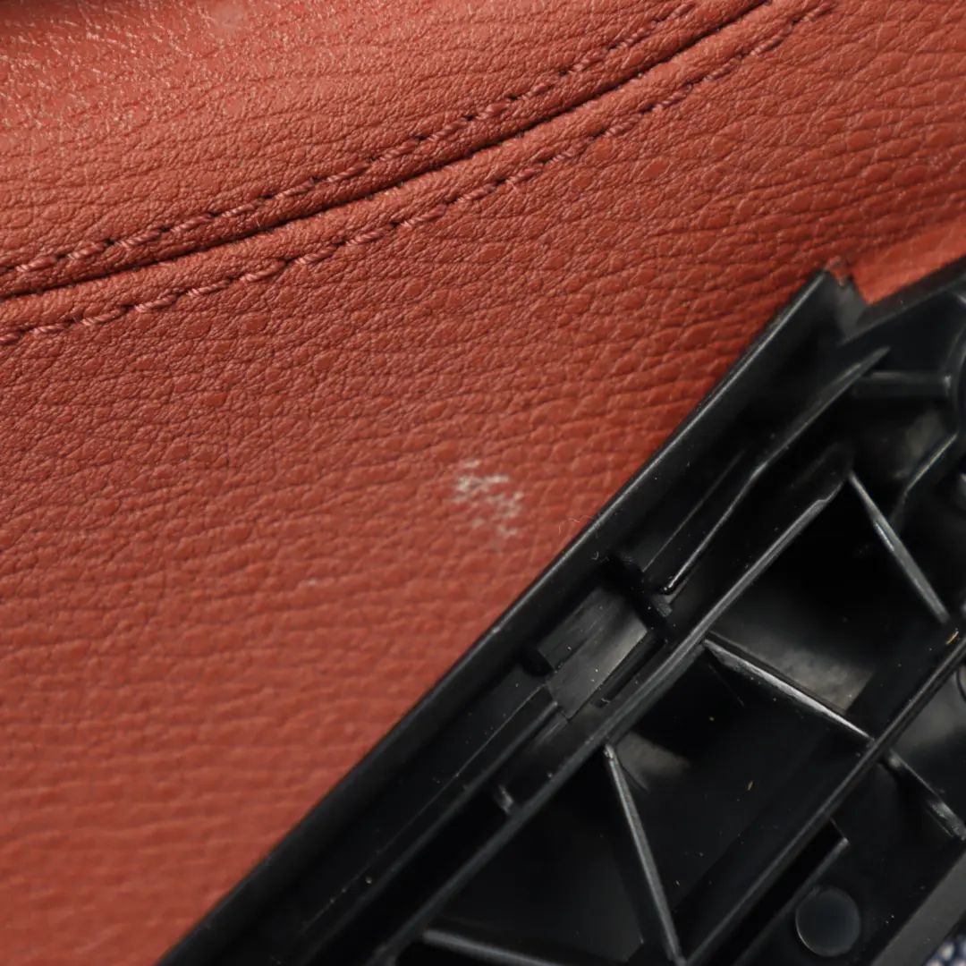 Door Card Trim Arm Rest Panel Front Left N/S Red Brown Leather to BMW E84 with Part number 7327191 BMW E84 Door Card Trim Arm Rest Panel Front Left N/S Red Brown Leather - SKU 7327191 - Part number 7327191