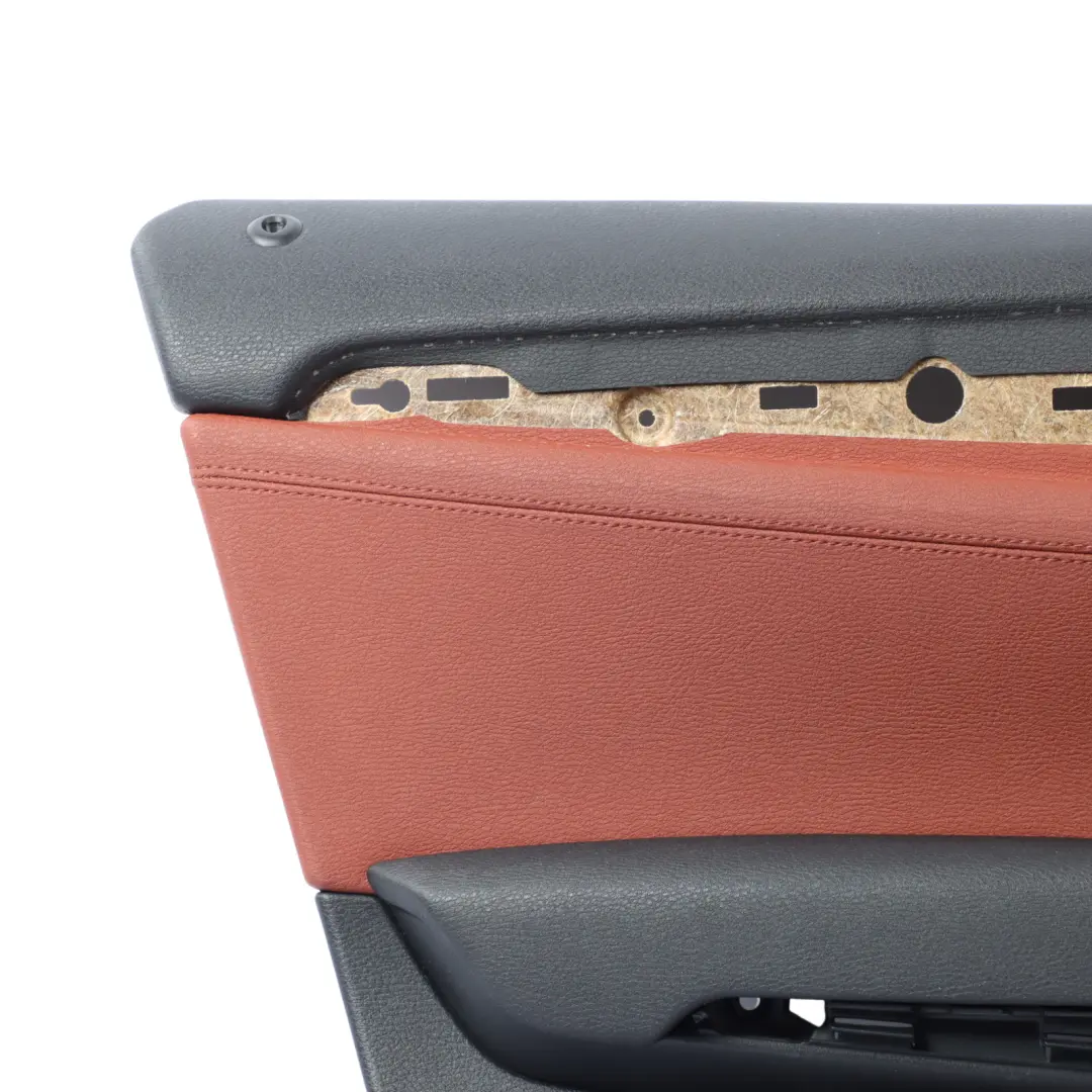 Door Card Trim Arm Rest Panel Front Left N/S Red Brown Leather to BMW E84 with Part number 7327191 BMW E84 Door Card Trim Arm Rest Panel Front Left N/S Red Brown Leather - SKU 7327191 - Part number 7327191