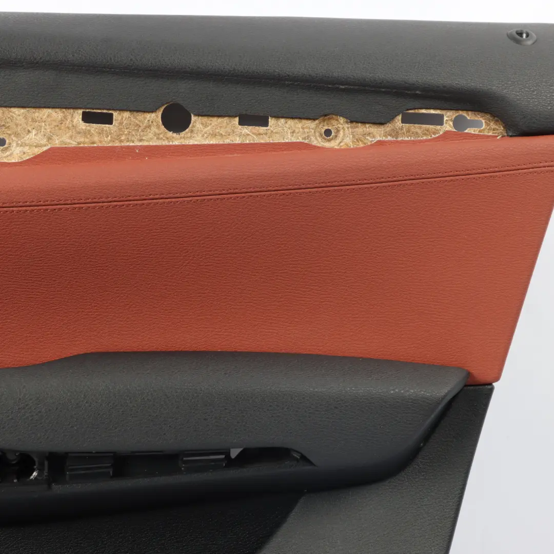 BMW E84 Door Card Trim Arm Rest Panel Front Right O/S Red Brown Leather - SKU 7327192 - Part number 7327192