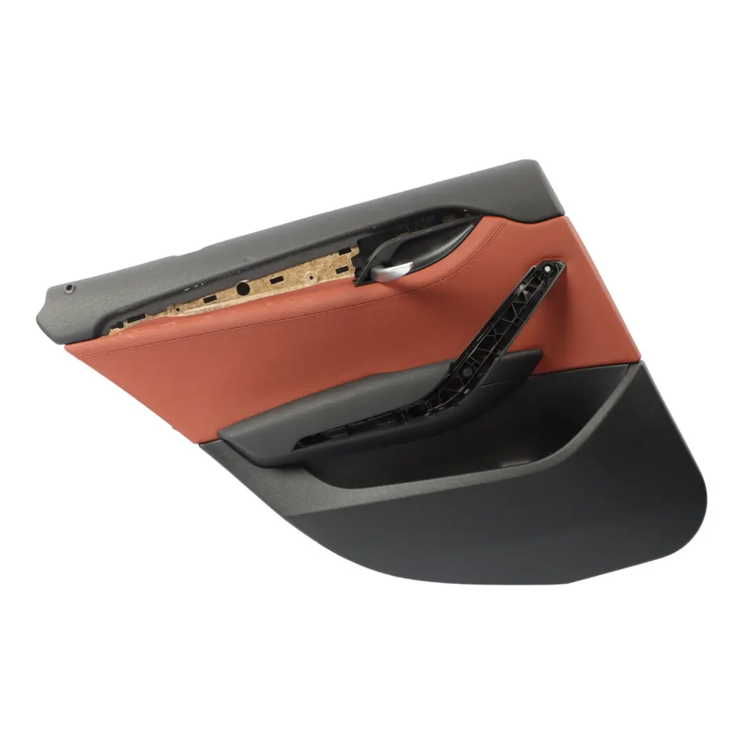 Door Card Trim Arm Rest Panel Rear Left N/S Red Brown Leather to BMW E84 with Part number 7327255 BMW E84 Door Card Trim Arm Rest Panel Rear Left N/S Red Brown Leather - SKU 7327255 - Part number 7327255