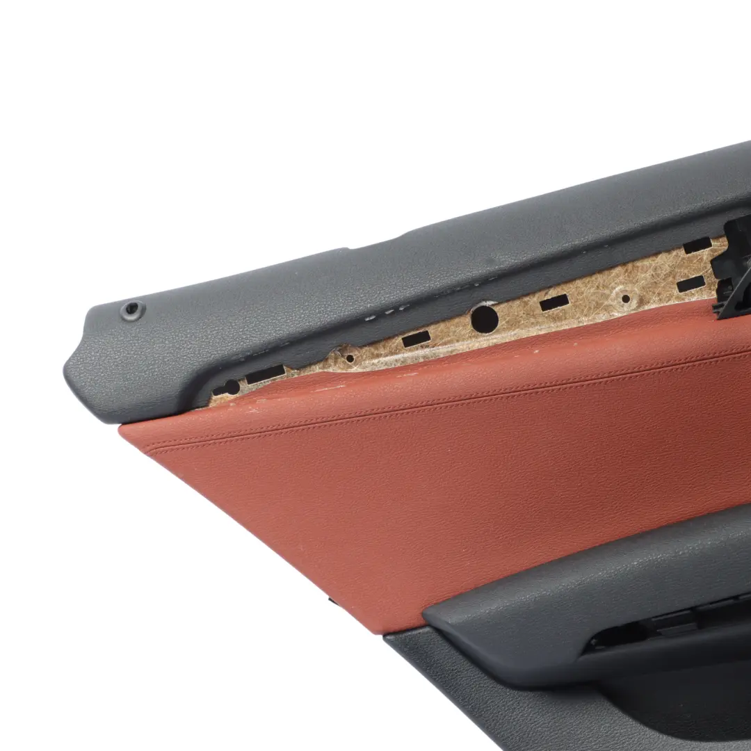 Door Card Trim Arm Rest Panel Rear Left N/S Red Brown Leather to BMW E84 with Part number 7327255 BMW E84 Door Card Trim Arm Rest Panel Rear Left N/S Red Brown Leather - SKU 7327255 - Part number 7327255