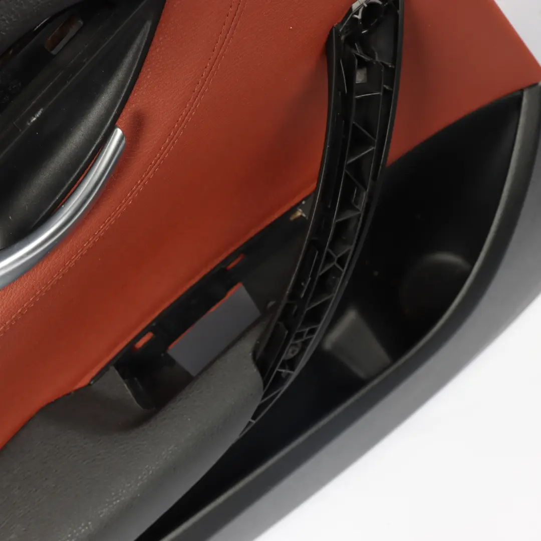 BMW E84 Door Card Trim Arm Rest Panel Rear Left N/S Red Brown Leather - SKU 7327255 - Part number 7327255