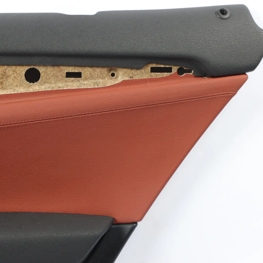 BMW E84 Door Card Trim Arm Rest Panel Rear Right O/S Red Brown Leather - SKU 7327256 - Part number 7327256