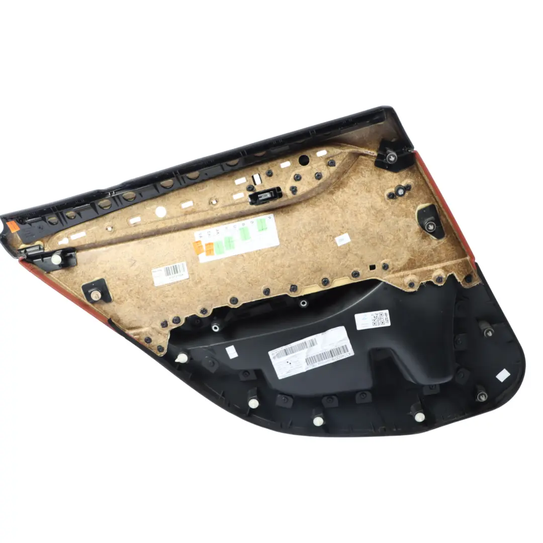 Door Card Trim Arm Rest Panel Rear Right O/S Red Brown Leather to BMW E84 with Part number 7327256 BMW E84 Door Card Trim Arm Rest Panel Rear Right O/S Red Brown Leather - SKU 7327256 - Part number 7327256